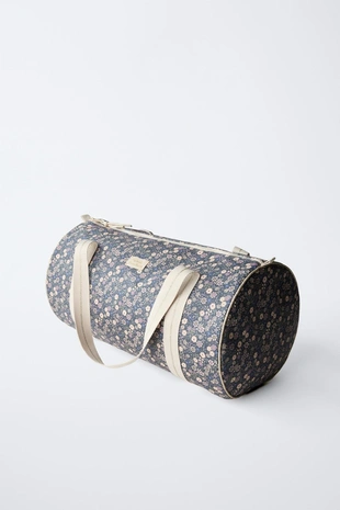 Сумка-боулинг школьная с цветочным принтом- Заказать в России