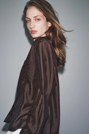 Рубашка с вышивкой — ZW COLLECTION