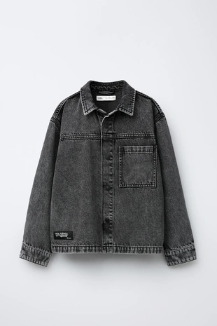 Купить Zara Джинсовая куртка-рубашка с вышивкой