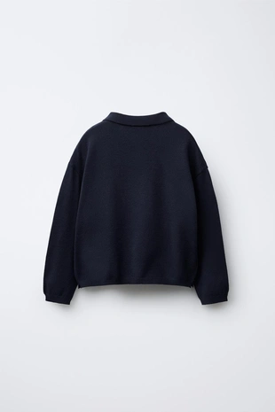 Трикотажный джемпер поло