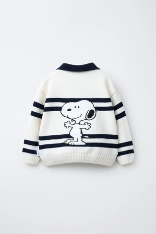 Трикотажное поло в полоску с принтом SNOOPY PEANUTS™ - Заказать в России