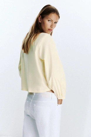 Рубашка из поплина в полоску с завязками- Заказать в России