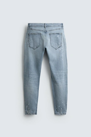 Купить Zara Джинсы SKINNY FIT с разрезами