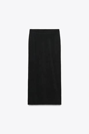 Прямая трикотажная юбка- Заказать в России