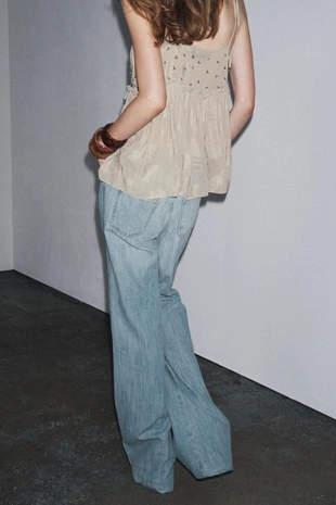 Жаккардовый топ на бретелях — ZW COLLECTION- Заказать в России