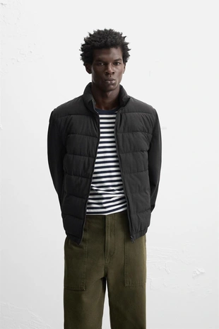 Однотонная стеганая куртка- Заказать в России