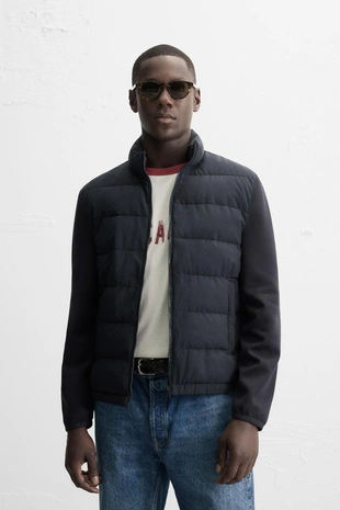 Однотонная стеганая куртка- Заказать в России