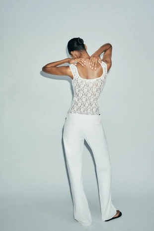 Джинсы TRF WIDE-LEG с низкой посадкой