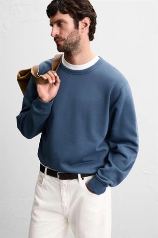 Базовая толстовка с круглым вырезом- Заказать в России