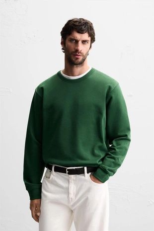 Базовая толстовка с круглым вырезом- Заказать в России