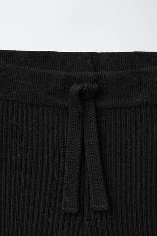 Black | 5536/527/800 - Zara Легинсы в рубчик