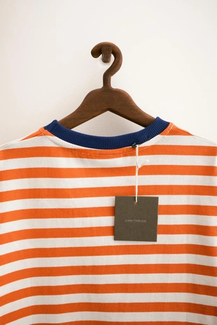 ZARA TIMELESS - футболка в полоску с яркой отделкой- Заказать в России
