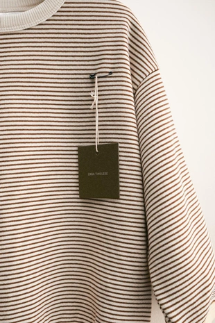 ZARA TIMELESS - толстовка в тонкую полоску- Заказать в России