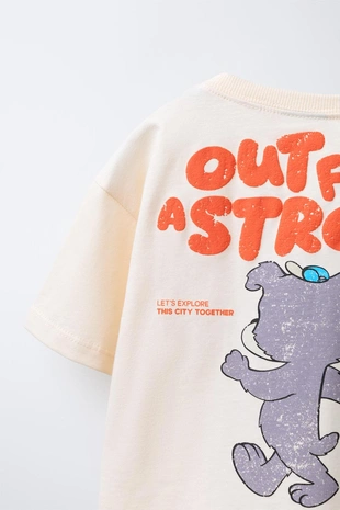 Футболка с принтом «медведь»- Заказать в России