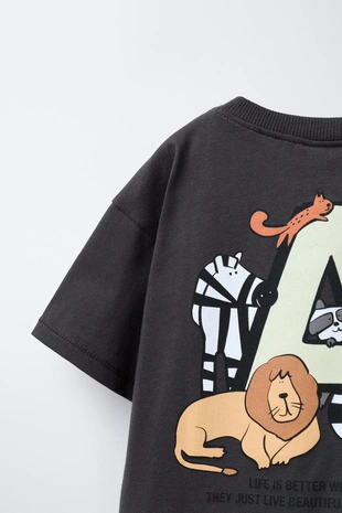 Футболка с анималистическим принтом- Заказать в России