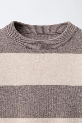 Трикотажный джемпер в полоску- Заказать в России