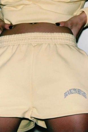 Шорты из мягкой ткани с вышивкой- Заказать в России