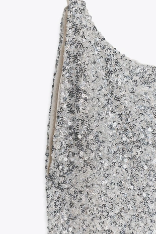 Платье-комбинация с пайетками- Заказать в России