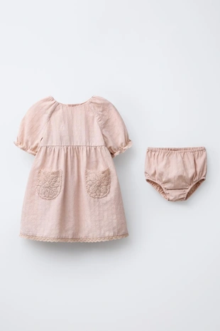 Dusty pink | 6236/271/676 - Zara Платье и трусики с кружевом