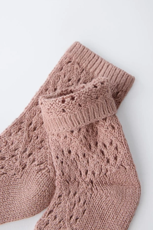 Вязаные носки из хлопка и шелка- Заказать в России