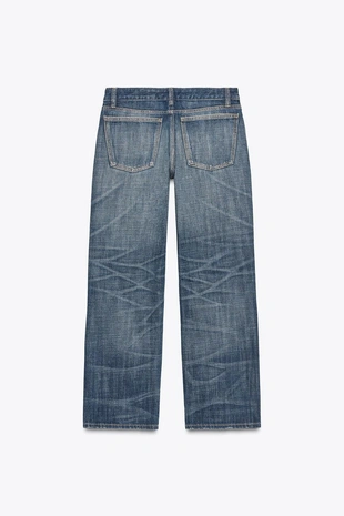 Прямые укороченные джинсы TRF со средней посадкой- Заказать в России