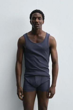 Navy blue | 4442/313/401 - Zara Трикотажная пижама — LIMITED EDITION