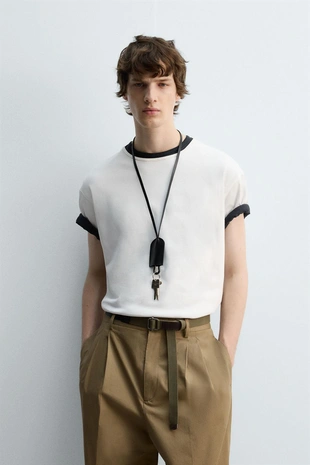 Футболка HEAVYWEIGHT с отделкой в рубчик- Заказать в России