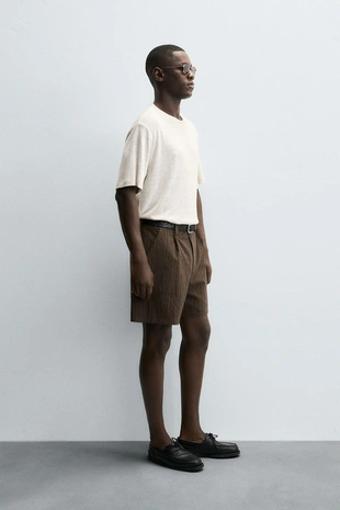 Футболка в полоску из конопли и вискозы- Заказать в России