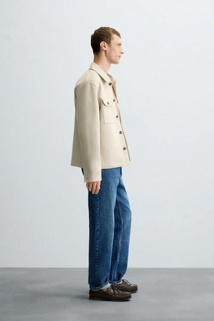 Куртка-рубашка из искусственной замши- Заказать в России