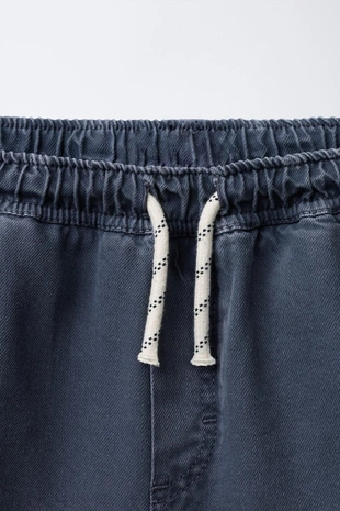 Blue / Grey | 6917/695/485 - Zara Бермуды из струящейся саржи