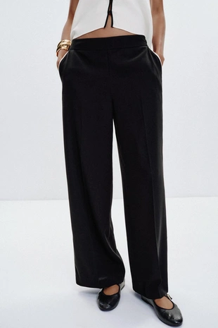 Брюки с контрастной отделкой- Заказать в России