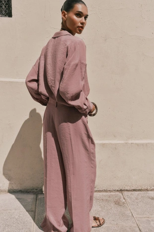 Широкие брюки с поясом- Заказать в России