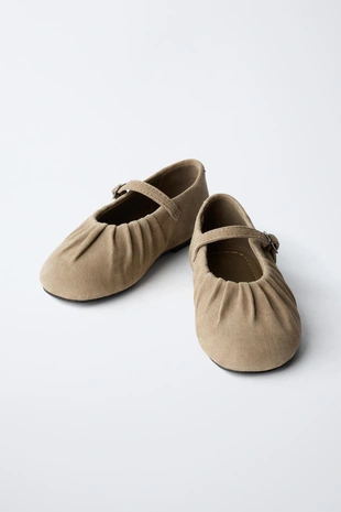 Кожаные балетки- Заказать в России