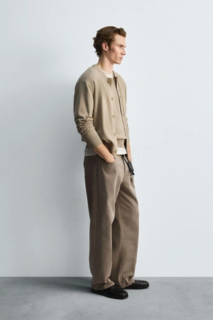 Кардиган из хлопка и рами- Заказать в России