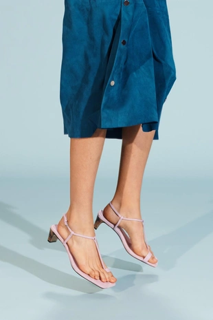 Mauve Purple | 4305/510/057 - Zara Сандалии из замши ограниченного выпуска