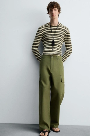 Брюки карго RELAXED FIT- Заказать в России