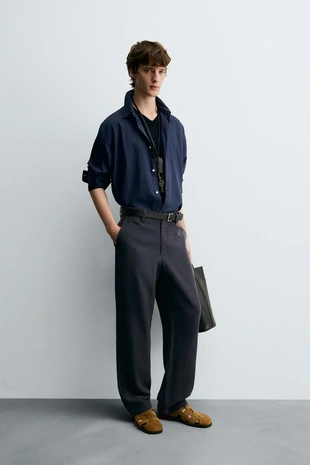 Струящиеся брюки STRAIGHT FIT- Заказать в России