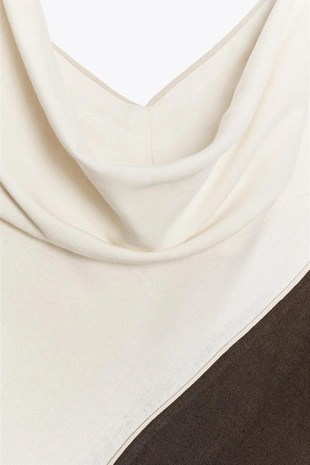 Комбинированное платье-миди- Заказать в России