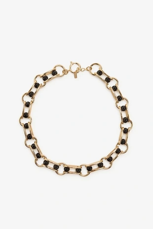 Ожерелье-чокер из ограниченной коллекции с цепными звеньями- Заказать в России