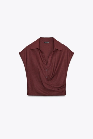 Топ на запáх из льна- Заказать в России