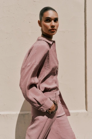 Мягкая струящаяся рубашка- Заказать в России