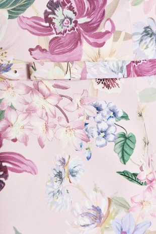 Топ-бюстье с цветочным принтом и поясом- Заказать в России