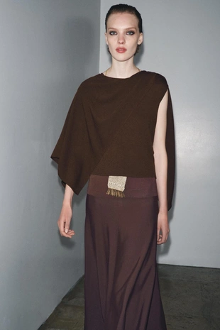 Трикотажный топ-накидка- Заказать в России