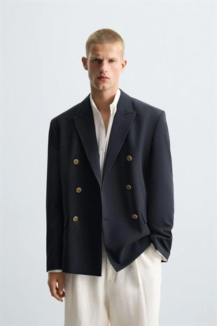 Двубортный блейзер- Заказать в России