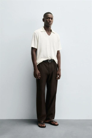 Трикотажное поло из конопли и вискозы- Заказать в России