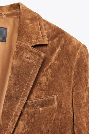 Toffee | 4341/747/745 - Zara Блейзер из замши