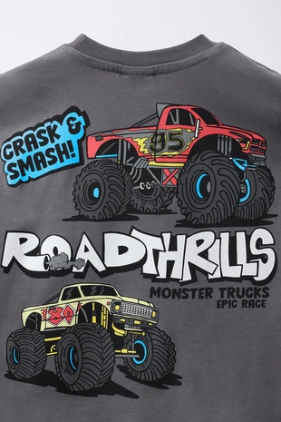 Футболка с принтом «машинки»- Заказать в России