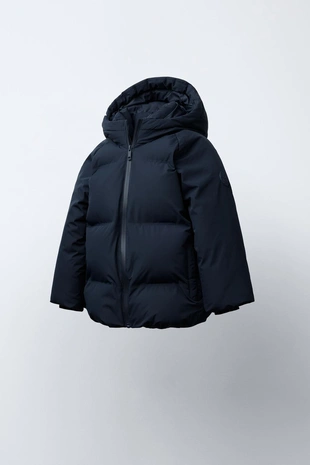 Стеганая куртка WATER REPELLENT с капюшоном- Заказать в России