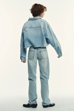 Джинсы TRF WIDE LEG со средней посадкой- Заказать в России