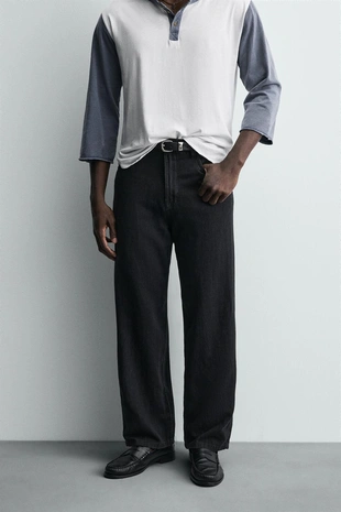 Легкие джинсы свободного кроя WIDE LEG- Заказать в России